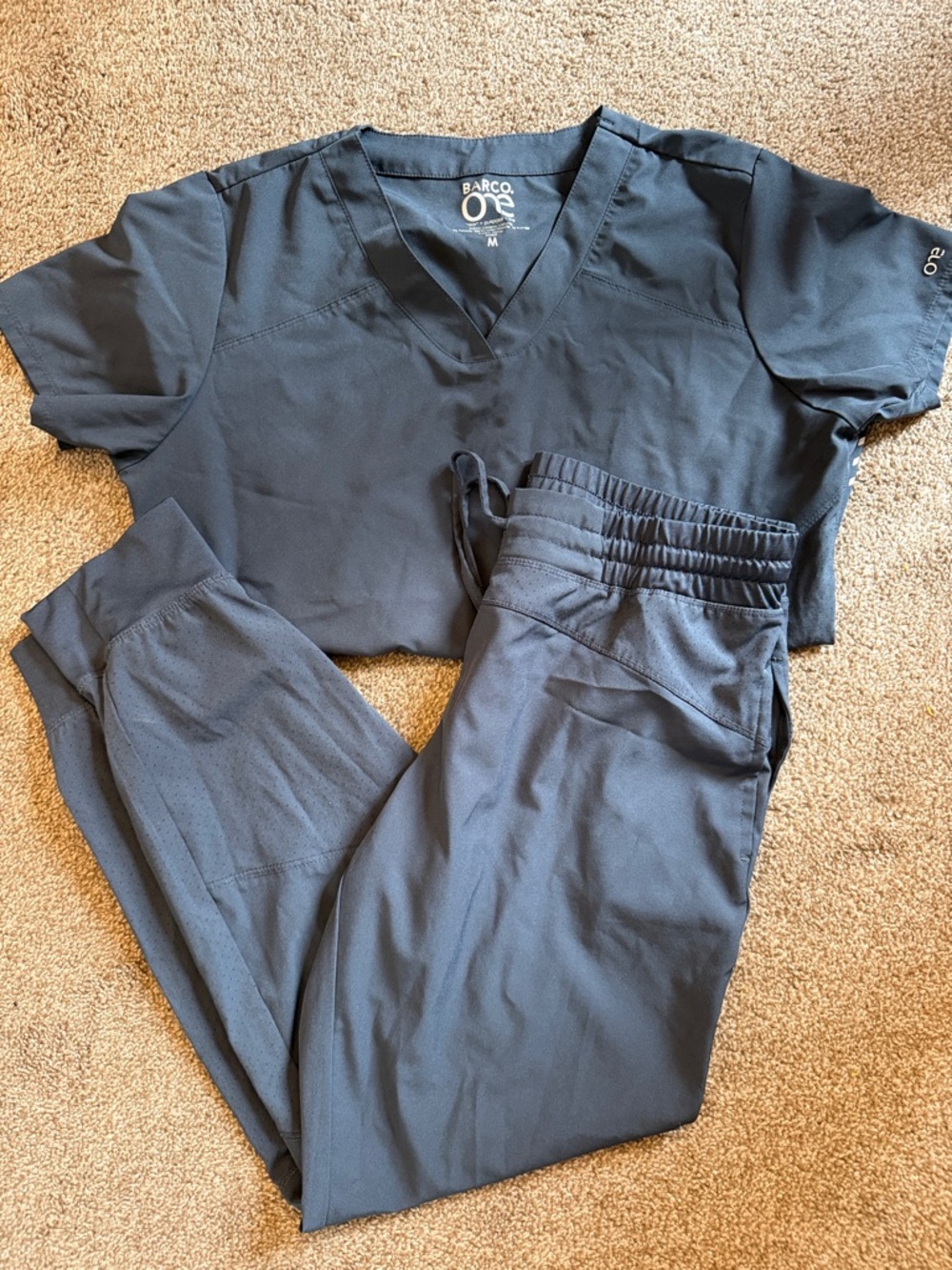 Barco Uniforms Women's Scrub Top and Jogger Pants - Grey